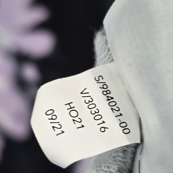 Athleta Sweatshirt Womens Small T Purple Coaster Luxe Printed V Neck Tie Dye - Picture 10 of 13